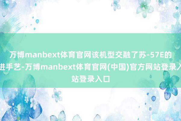 万博manbext体育官网该机型交融了苏-57E的先进手艺-万博manbext体育官网(中国)官方网站登录入口